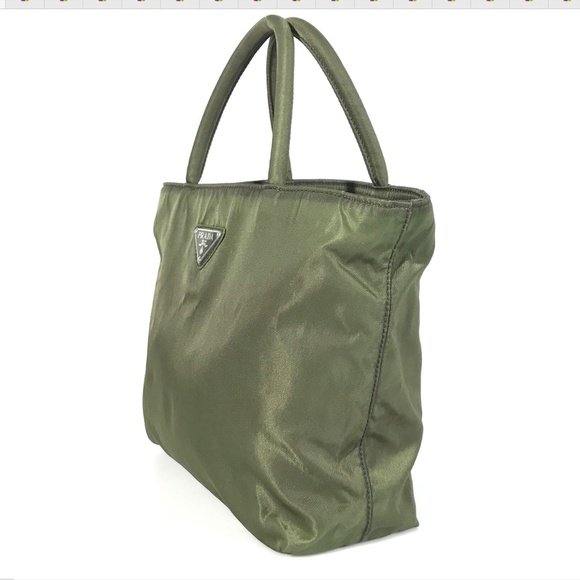 Authentic Prada Green Nylon satchel - small - Picture 3 of 12